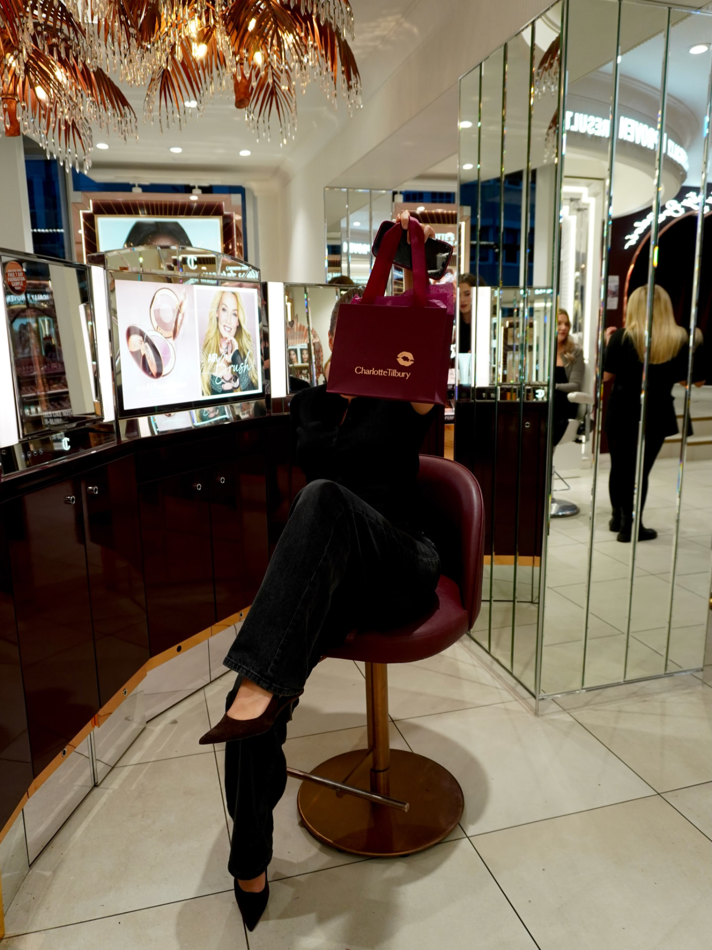 Charlotte Tilbury retail experience, beauty campaign
